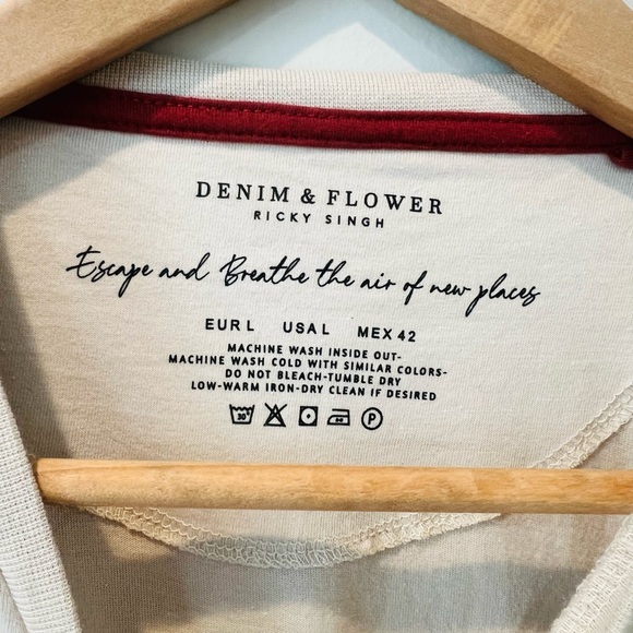 Denim & Flower Men’s graphic Tee size L - Picture 2 of 5